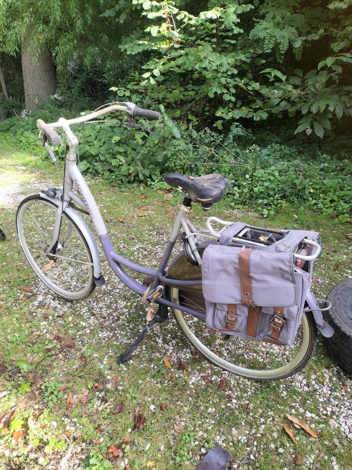 Gebruikte Montego damesfiets met fietstassen, Gebruikt, Velgrem, 50 tot 53 cm, Ophalen