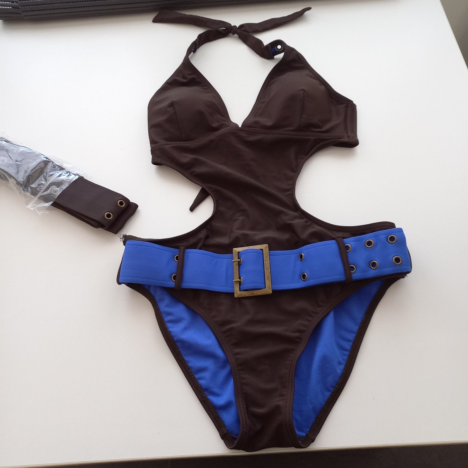 Super leuke bikini van Livera maat 38 nu, Ophalen, Bruin, Zo goed als nieuw, Bikini