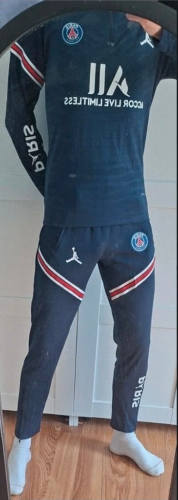 PSG Trainingspak - Maat S, Zo goed als nieuw, Voetbal, Jordan, Maat 46 (S) of kleiner