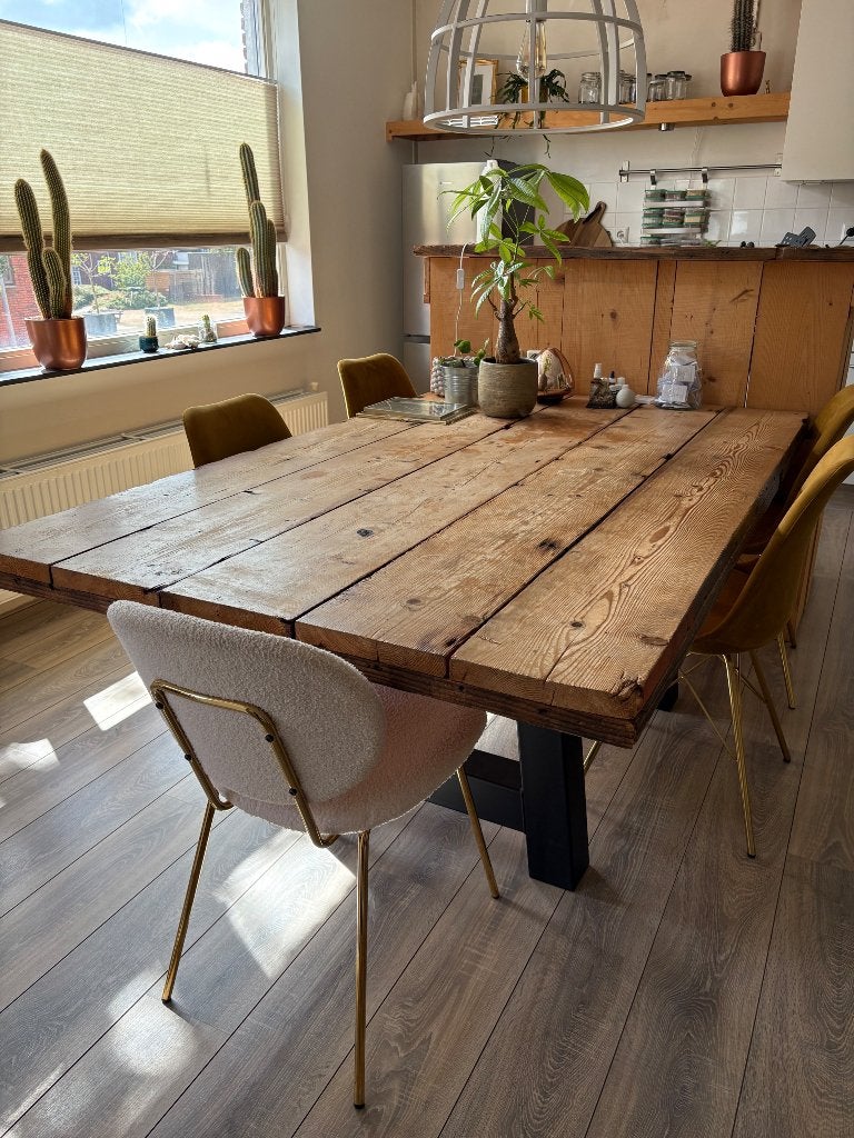 Tafelblad, Huis en Inrichting, Tafels | Eettafels, Ophalen, Gebruikt, 100 tot 150 cm, Vijf personen of meer
