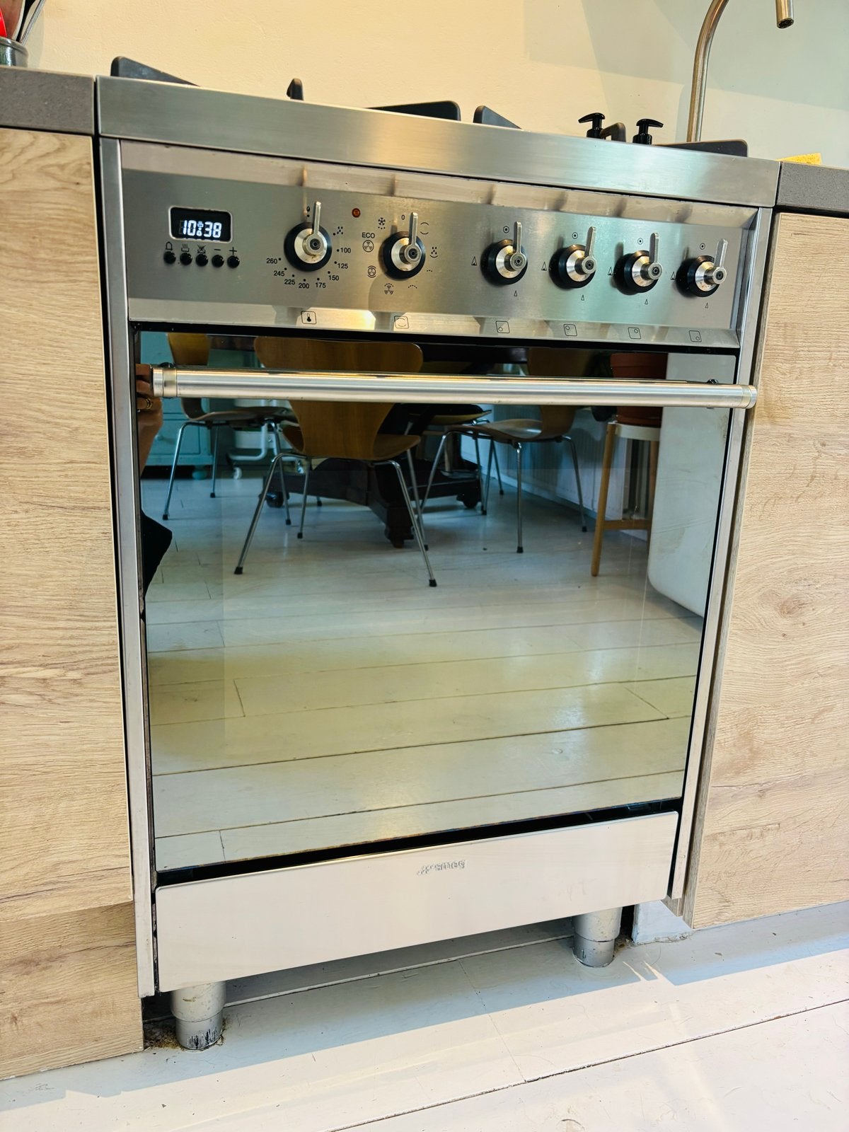 Smeg Fornuis met Gas Kookplaat en Oven, Witgoed en Apparatuur, Ophalen, Gebruikt, 60 cm of meer, Grill