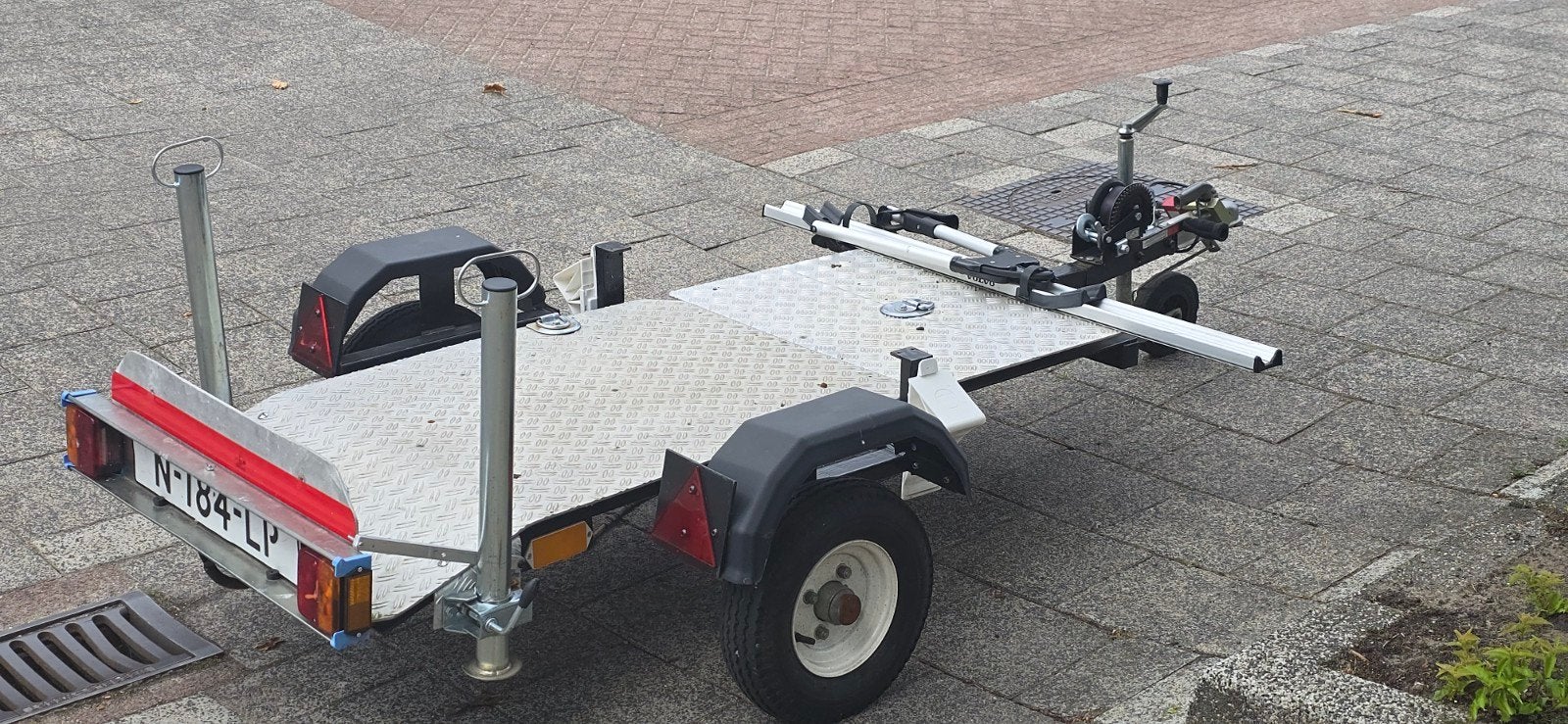 Te koop aanhanger geschikt voor scootmobiel, fiets of motor, Ophalen, Gebruikt