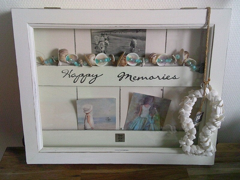 Riviera maison Happy memories kastje ca.50x40cm, Ophalen, Gebruikt, Overige materialen, Landelijk