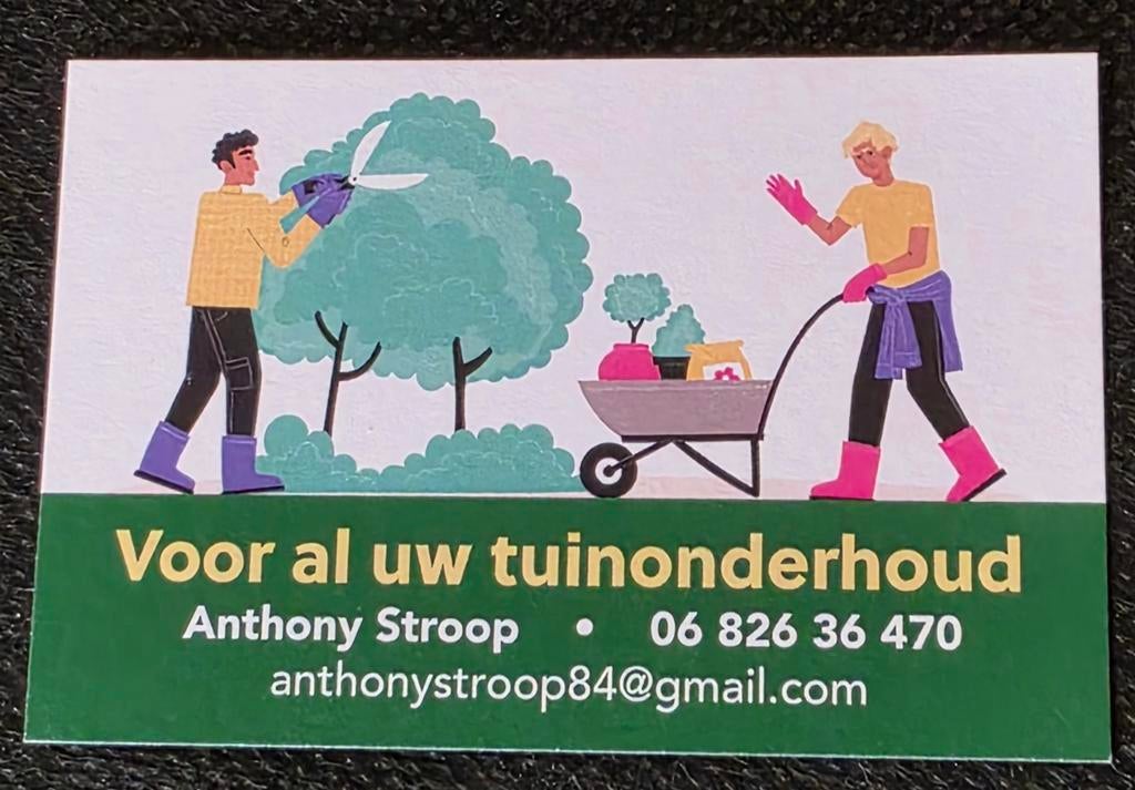 Voor al uw tuinonderhoud, Vacatures, 33 - 40 uur, Overige niveaus, Vanaf 10 jaar, Overige vormen