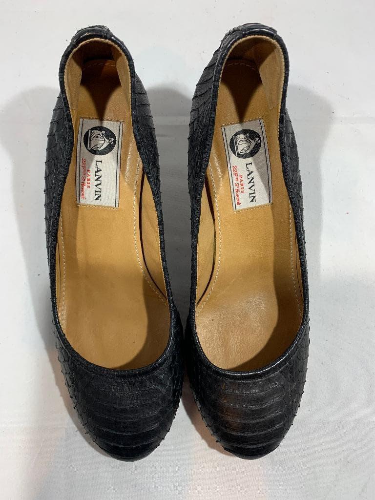 Lanvin, maat 38. Hele mooie zwarte pumps, Lanvin, Pumps, Verzenden, Zwart