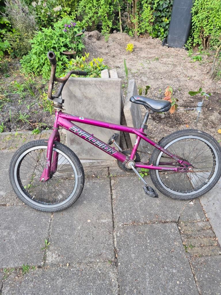 Kinderfiets 20 inch Explosion paars, Ophalen, Explosion, Staal, Stuur 360° draaibaar