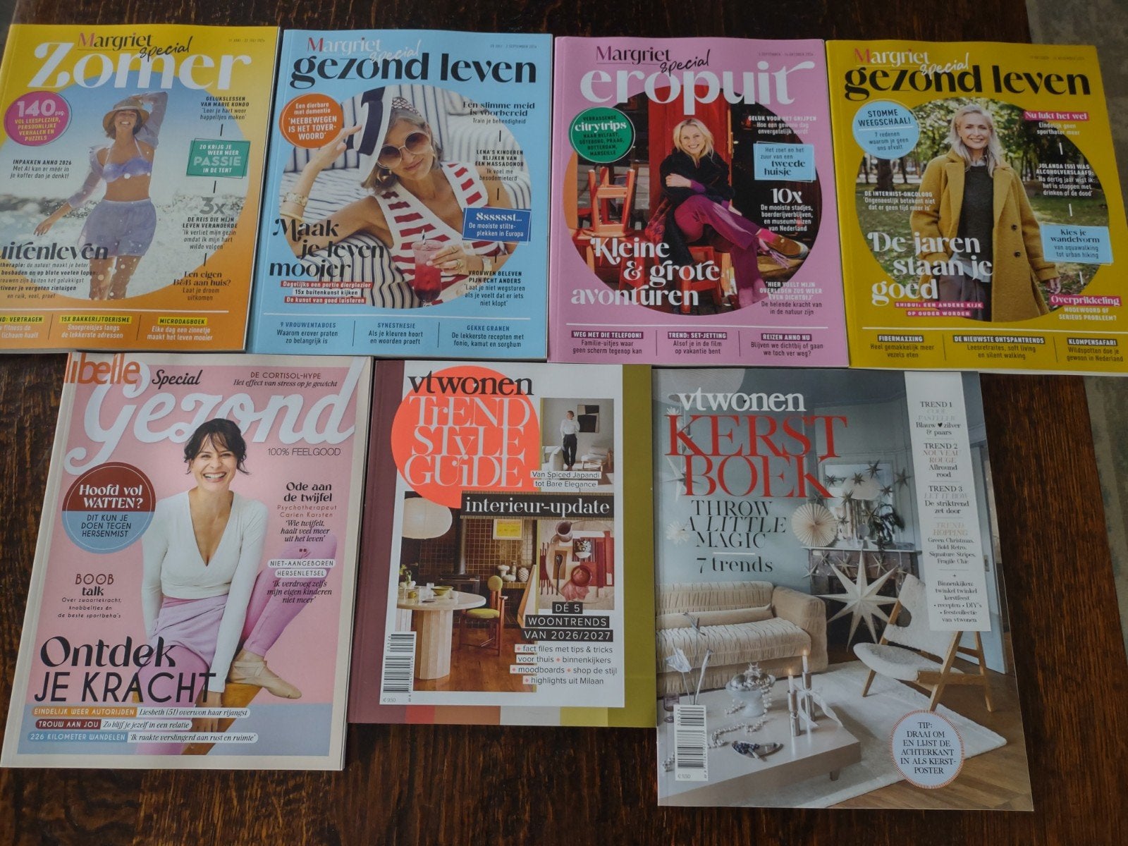7 ongelezen tijdschriften 2026. met VTWonen Kerstboek 2026, Ophalen of Verzenden, Zo goed als nieuw, Damesbladen