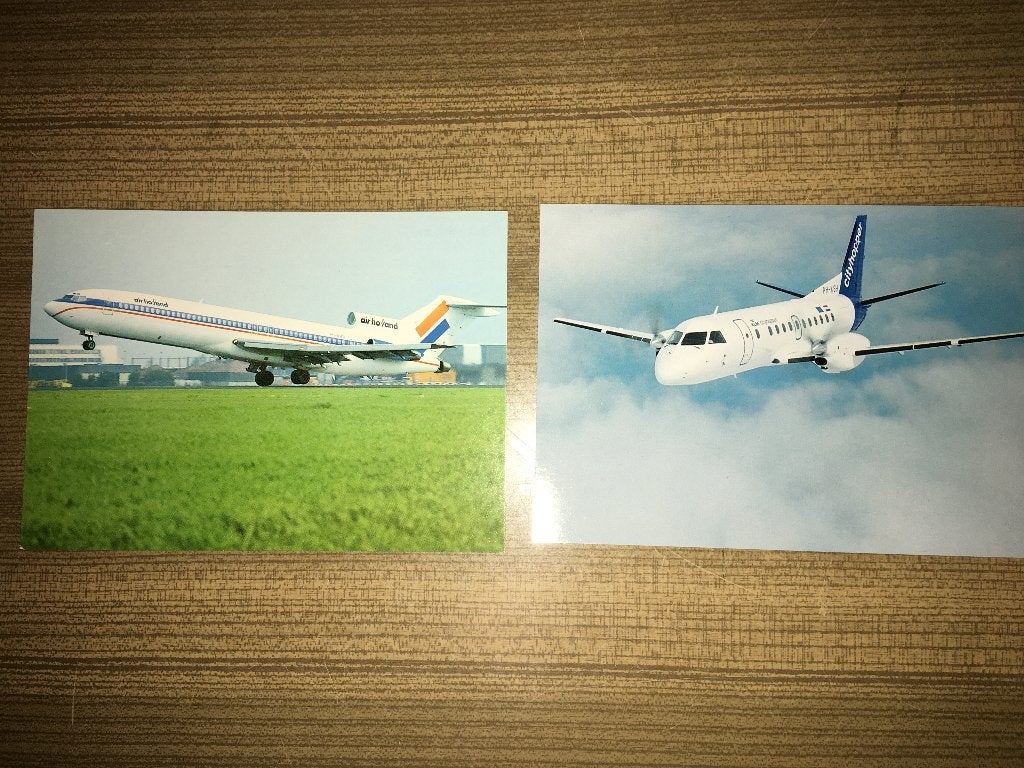 6x Lufthansa Air Holland KLM Cityhopper DLT ansichtkaarten, Verzamelen, Ophalen of Verzenden, Zo goed als nieuw, Kaart, Foto of Prent