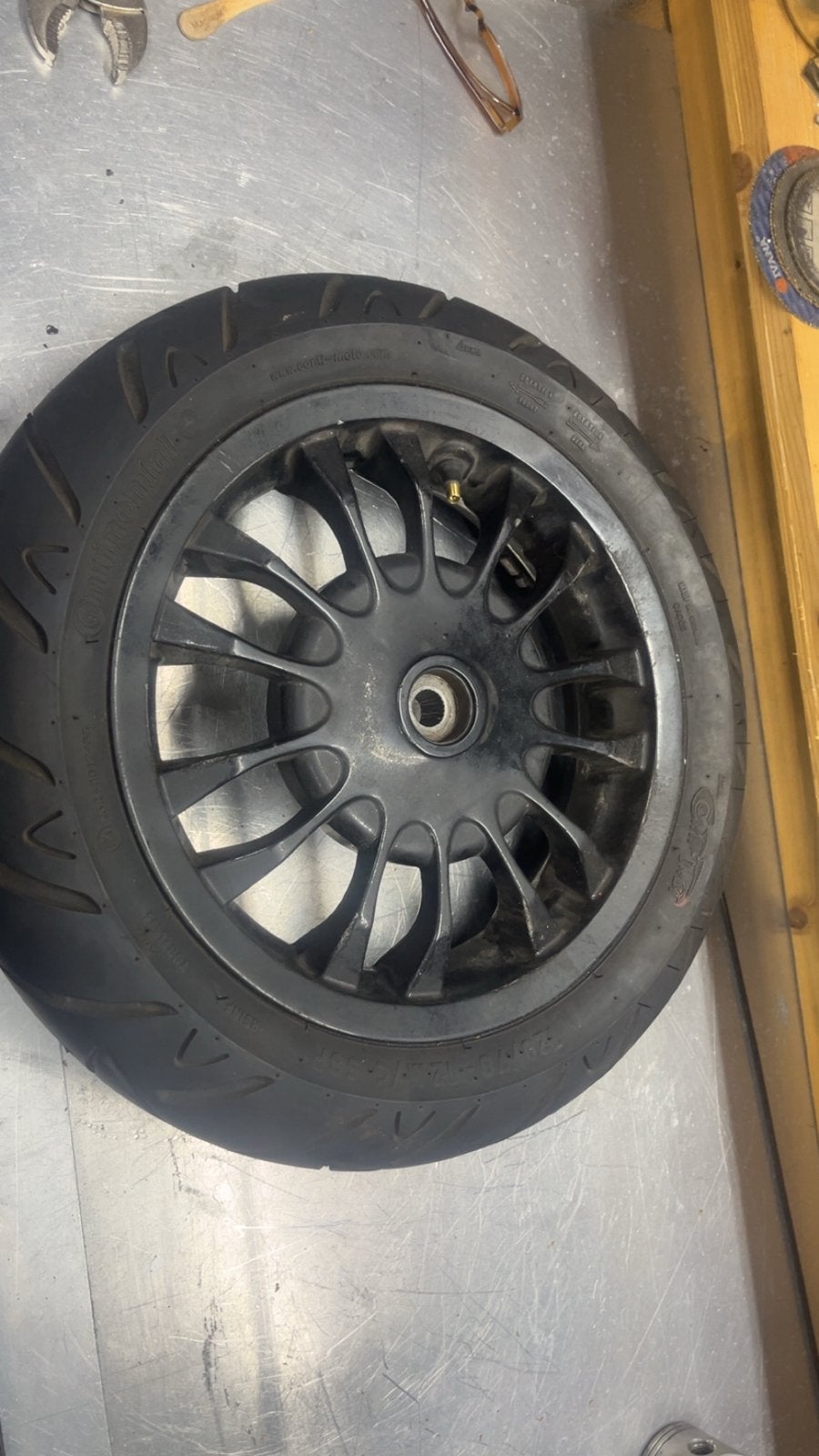 Vespa Sprint achterwiel met goede band, Ophalen of Verzenden, Gebruikt, Overige typen, Vespa