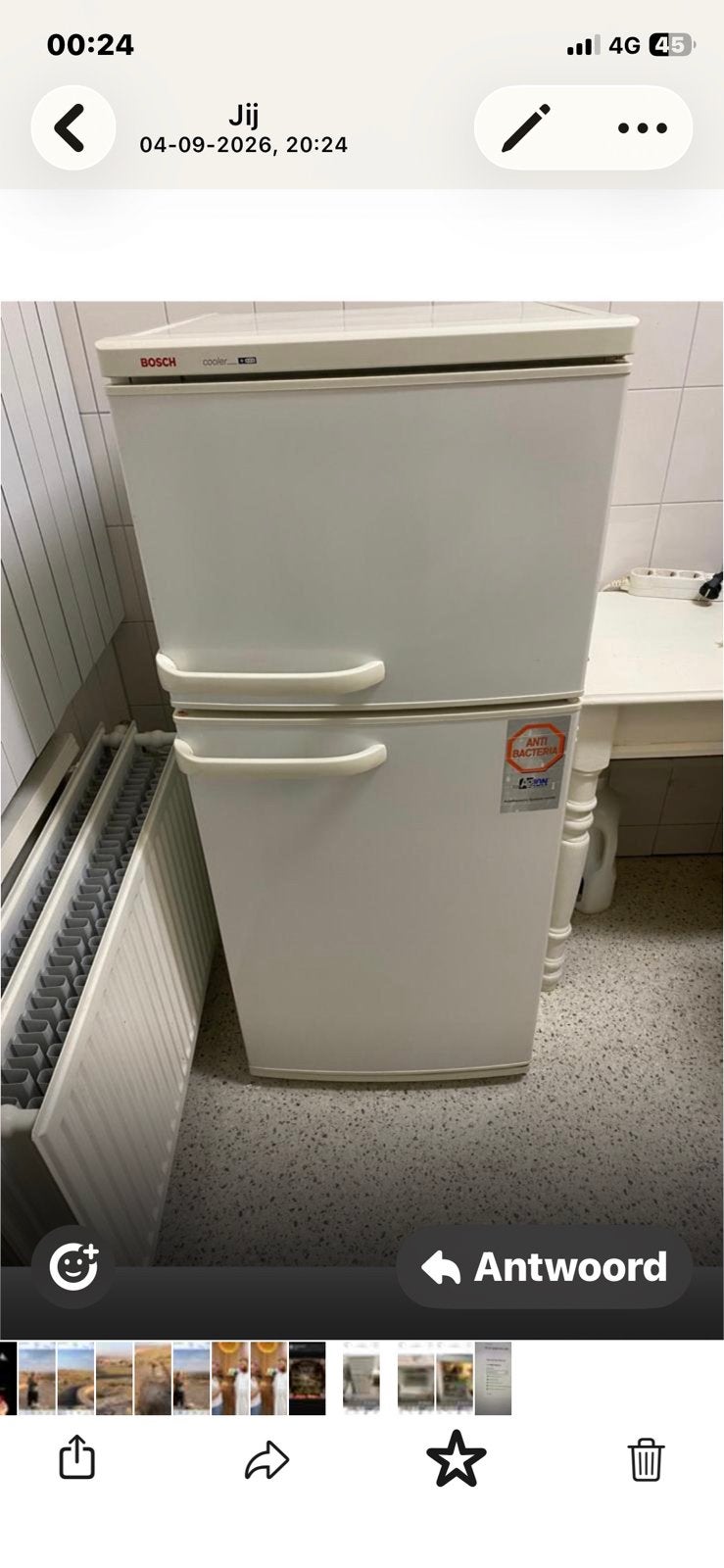 Te koop koelkast, Witgoed en Apparatuur, 85 tot 120 cm, 200 liter of meer, Met aparte vriezer, Ophalen of Verzenden