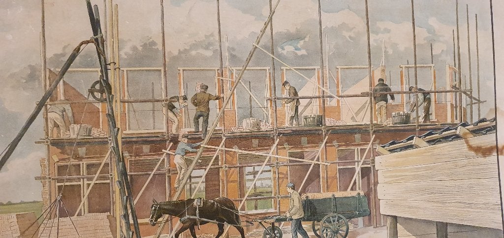 Schoolplaten, Antiek en Kunst, Ophalen, Geschiedenis