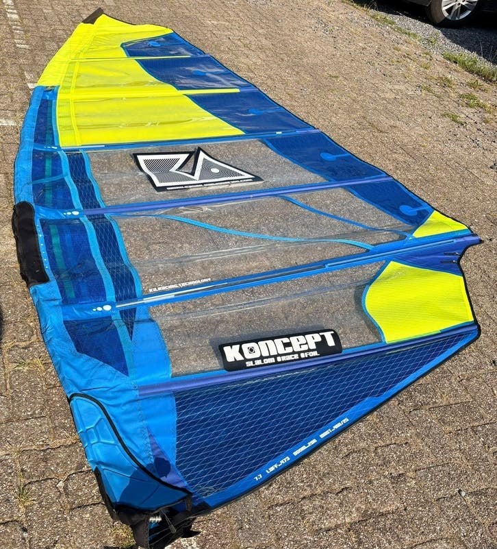 KA Sails Koncept  7.7 m? gebruikt izgst, Watersport en Boten, Windsurfen, -, -, Ophalen of Verzenden, Zo goed als nieuw