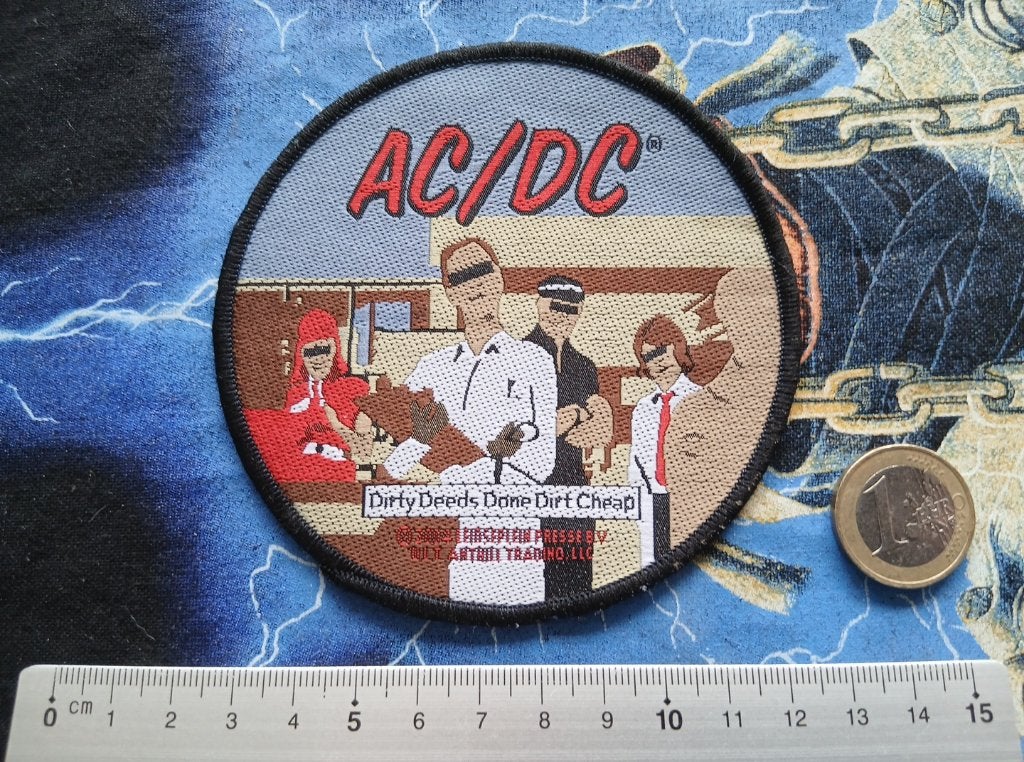 Ac/Dc leuke vintage 2004 dirty deeds done patch 91 --10 cm, Ophalen of Verzenden, Nieuw, Kleding