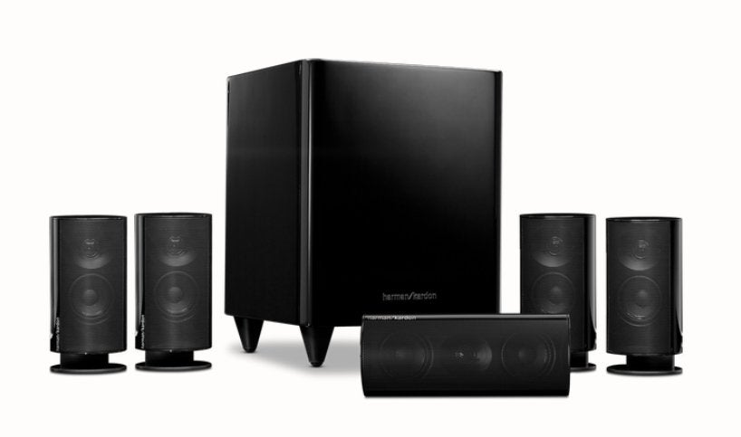 Harman /Kardon home theater surround-sound set, Gebruikt, Inclusief kabels, 120 tot 150 watt, Speakerset