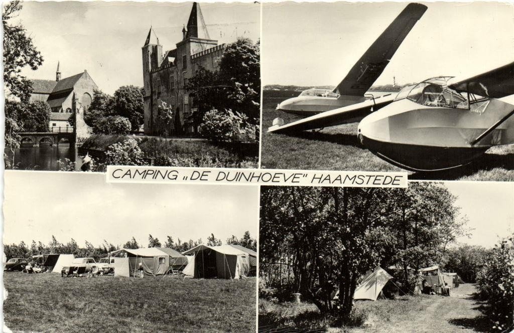 Camping De Duinhoeve Haamstede - 4 afb - 1972 gelopen, Ophalen of Verzenden, 1960 tot 1980, Gelopen, Zeeland
