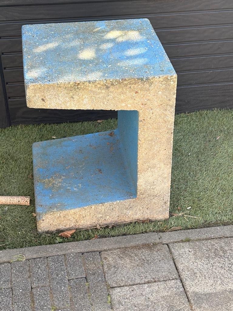 3x Betonblokken u-vorm/ U-element beton, Tuin en Terras, Ophalen, Gebruikt, Beton, Klinkers