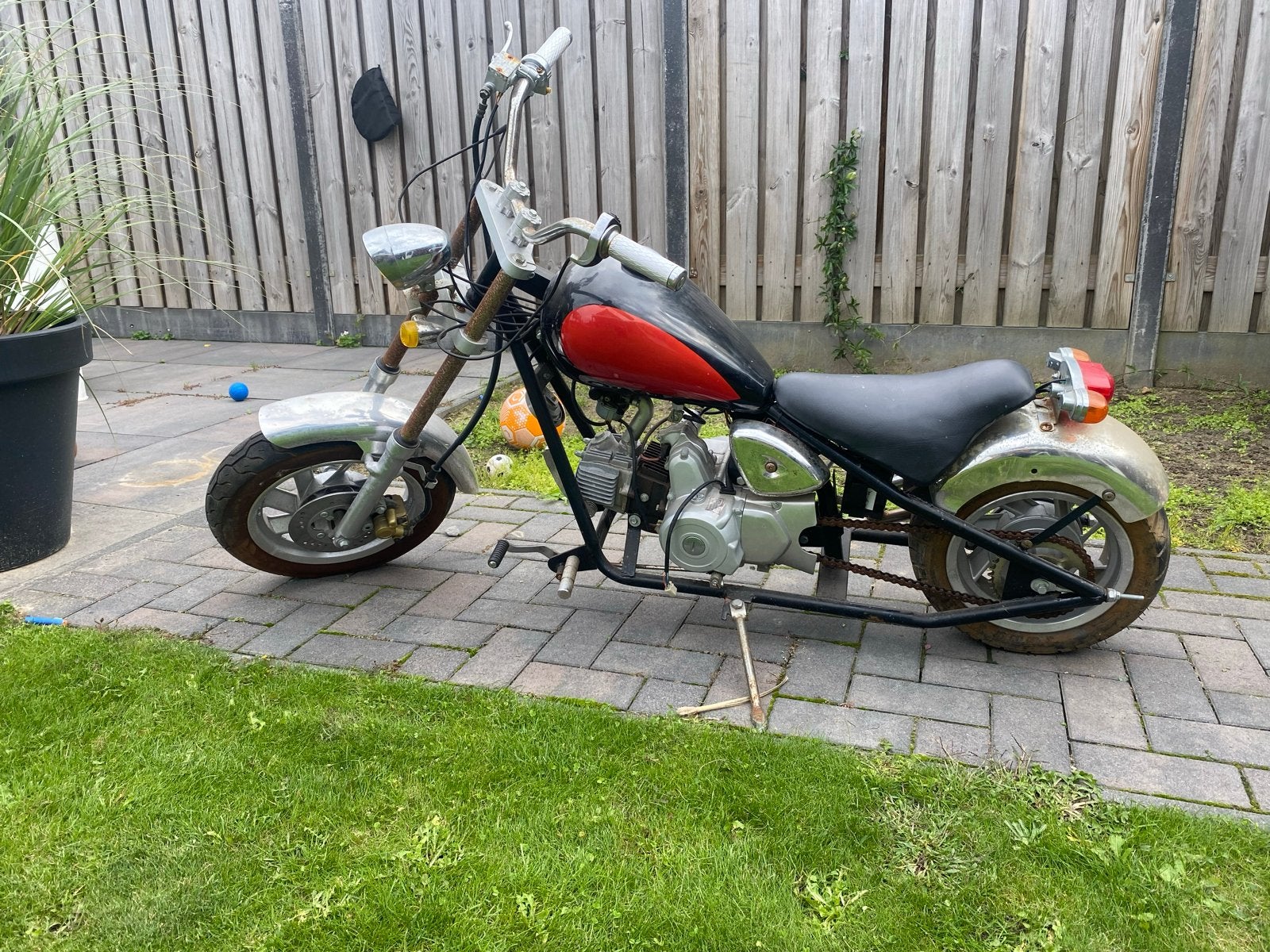 Mini motor - Chopper model, Ophalen, Gebruikt, Schijfrem, Overige typen