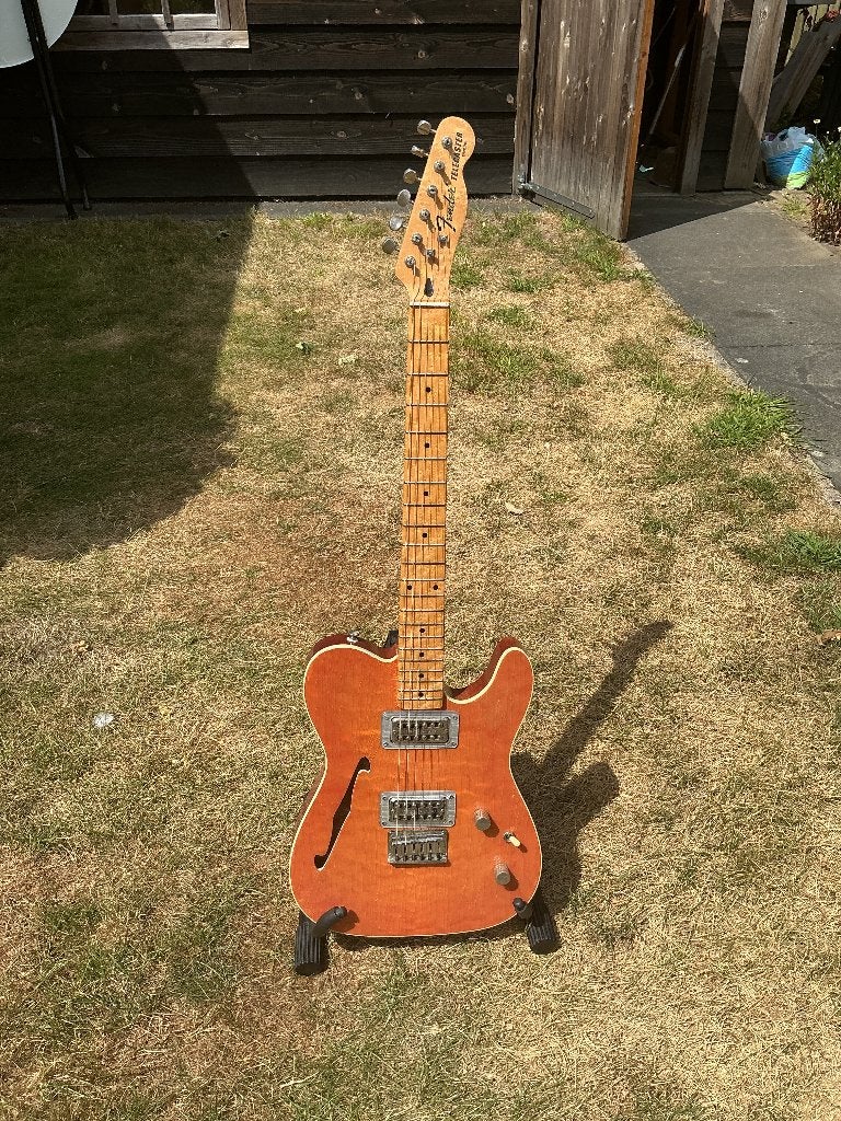 Partcaster thineline telecaster te koop, Ophalen, Gebruikt, Semi-solid body, Overige merken