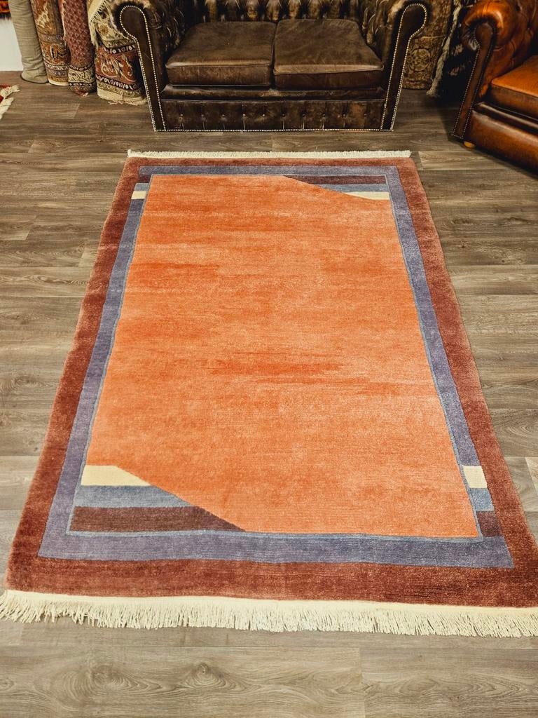 Handgeknoopt Tapijt uit Nepal. Mooie dikke wol! Weg = Weg!, Nepal, Crème, 150 tot 200 cm, 200 cm of meer