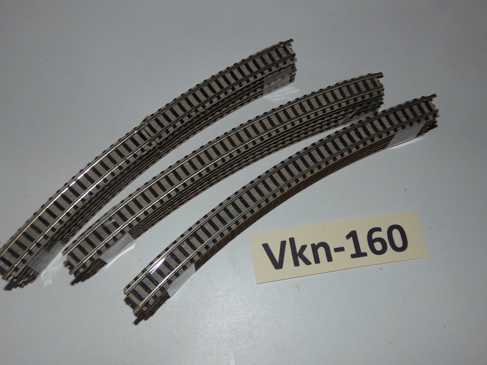 Vk-160 N Spoor Gebogen Rails 9130 Fleischmann Piccolo LB, Gebruikt, Gelijkstroom, Fleischmann, Rails