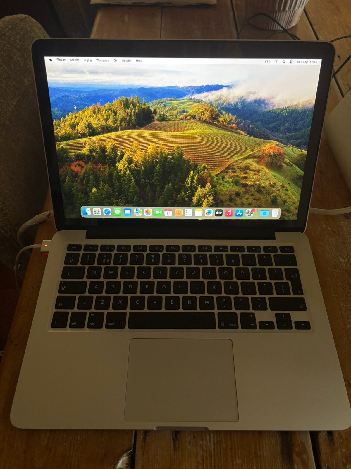 MacBook Pro 13.3" (2012) – 8GB RAM – macOS Sonoma, Gebruikt, 256 GB, 2 tot 3 Ghz, Qwerty