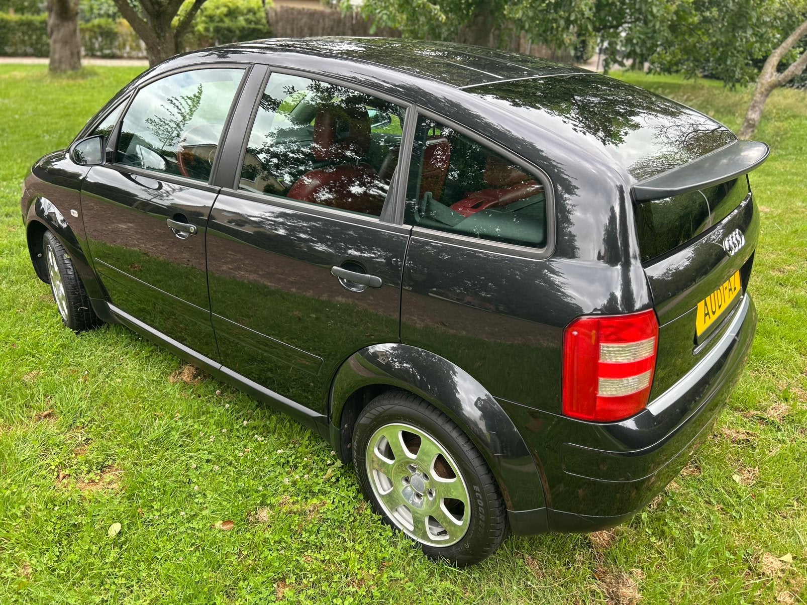 Audi A2 in top conditie met Vol leer -Clima- stoelverwarming, Zwart, Leder, Handgeschakeld, A2