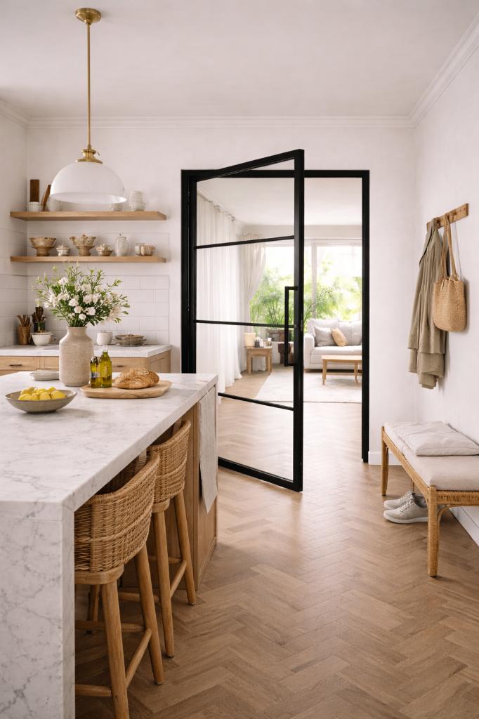 Industriele stalen scharnierdeur - Slimline - Incl kozijn!, 120 cm of meer, Binnendeur, Ophalen of Verzenden, Glas