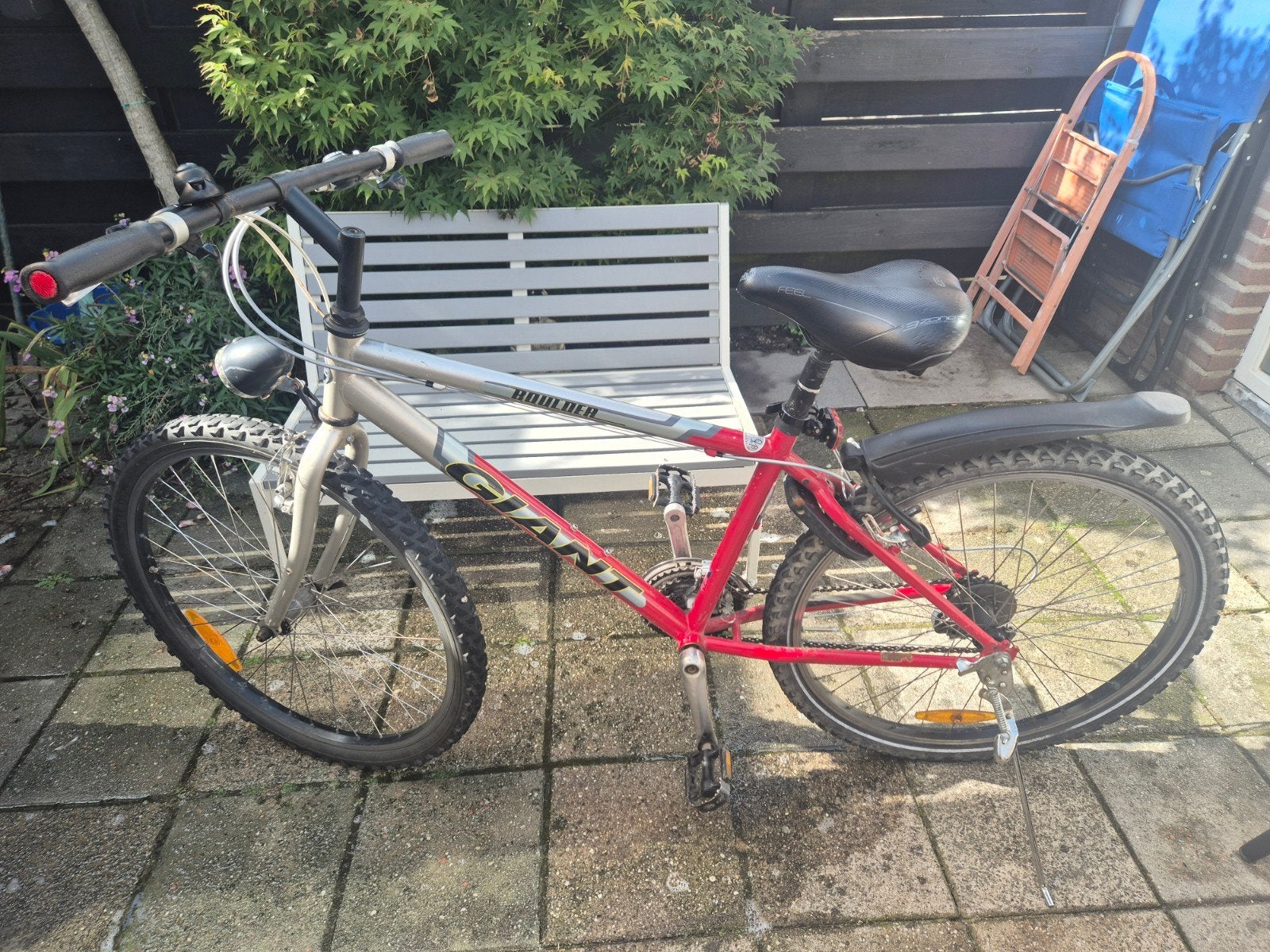 Giant Boulder Mountainbike - Achterwiel defect, Fietsen en Brommers, Geen vering, Ophalen, Gebruikt, Giant