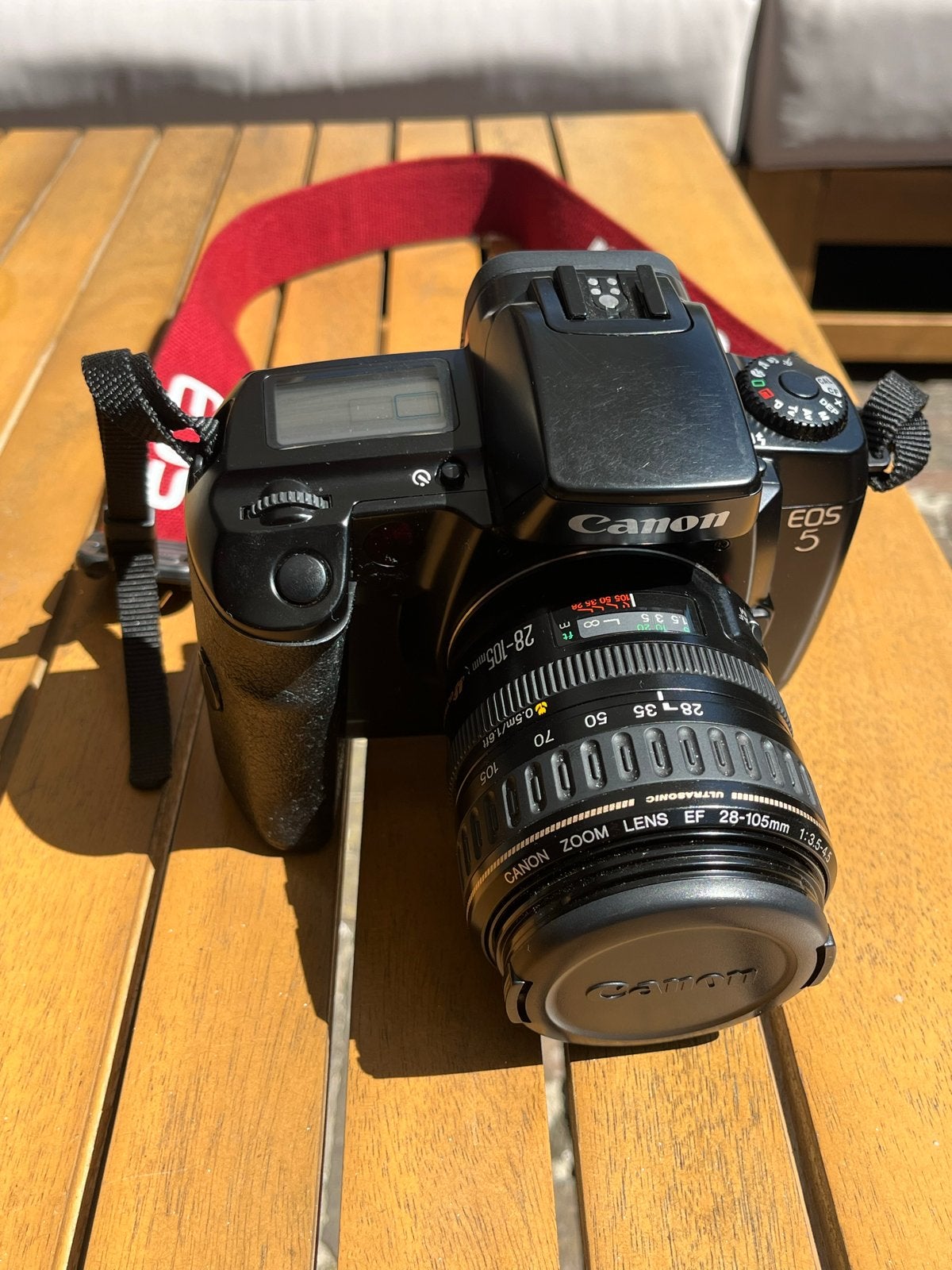 Canon EOS 5 spiegelreflexcamera met 28-105mm lens, Ophalen, Gebruikt, Spiegelreflex, Canon