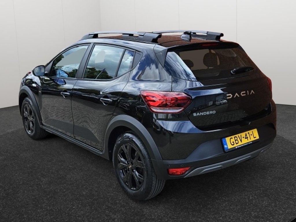 Dacia SANDERO Stepway 1.0 TCe 90 Extreme Automaat 1e eigenaa, Auto's, Euro 6, Leder en Stof, Zwart, Origineel Nederlands