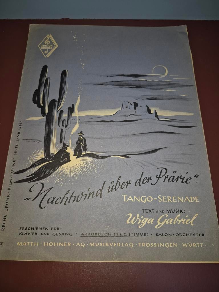 Nachtwind überhaupt der Prärie, Tango-Serenade, Wiga Gabriel, Ophalen of Verzenden, Zo goed als nieuw