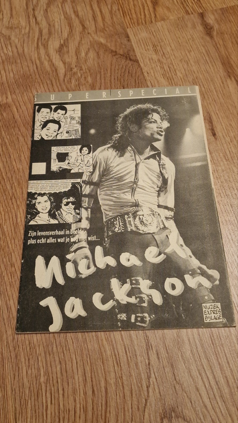 Michael Jackson Jaren '80 Special / Cartoon - Uniek!, Ophalen of Verzenden
