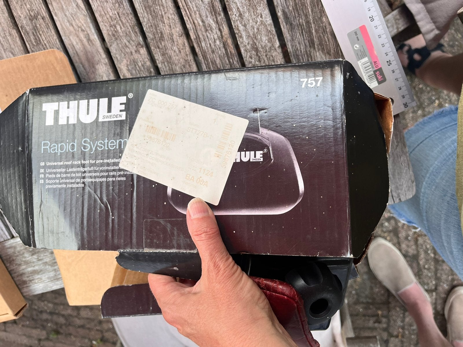 Thule dakdragers- voeten, Auto diversen, Dakdragers, Ophalen, Zo goed als nieuw