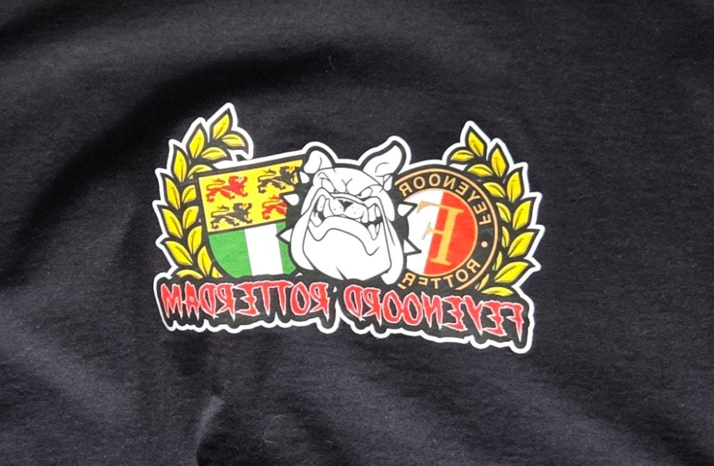 Feyenoord Rotterdam T-shirt met Bulldog logo, Ophalen of Verzenden, Gebruikt, Feyenoord, Shirt