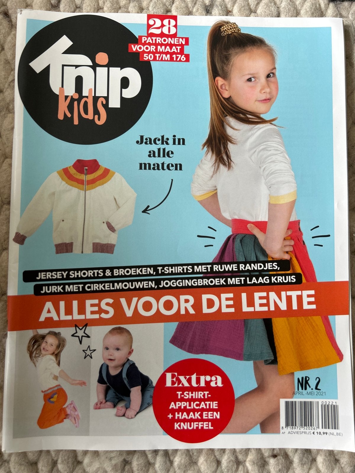 Knip Kids Patronenboek Lente - Maat 50 t/m 176, Hobby en Vrije tijd, Overige typen, Kind, Ophalen of Verzenden, Zo goed als nieuw