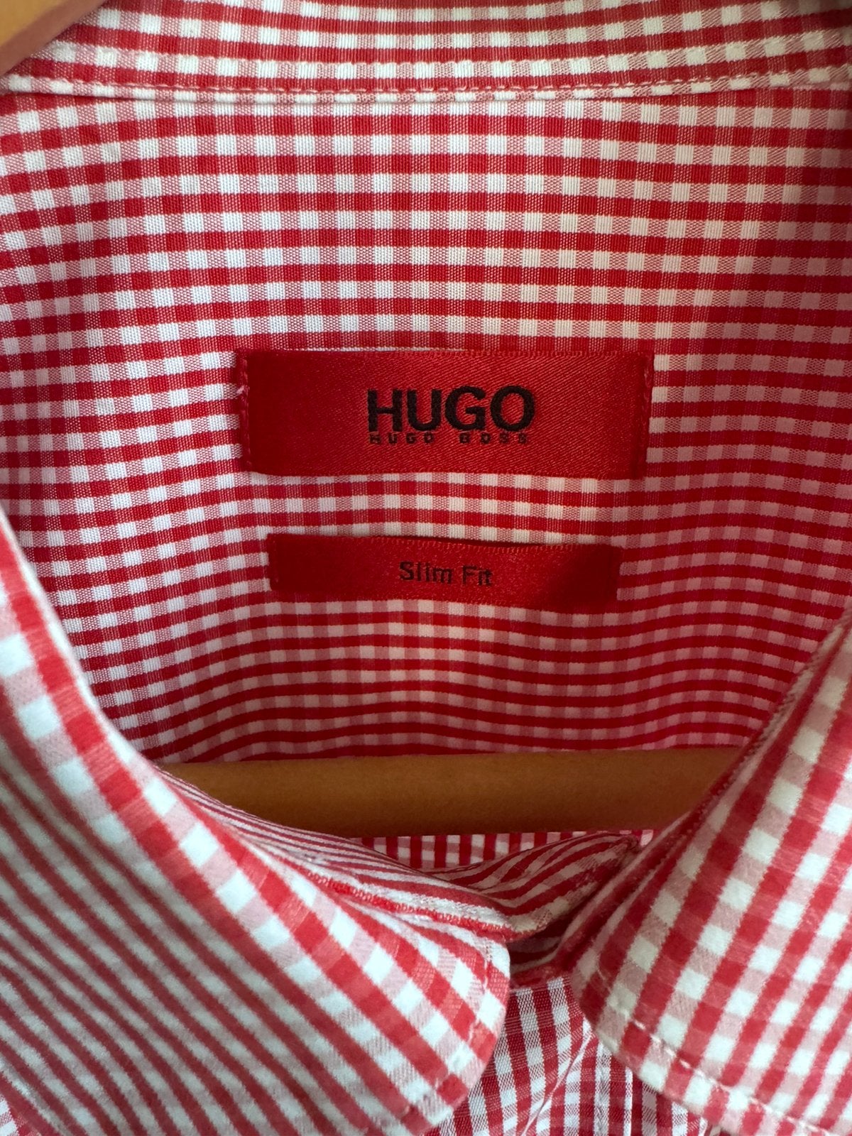 Hugo red label shirt. M, Ophalen of Verzenden, Zo goed als nieuw, Rood, Halswijdte 39/40 (M)