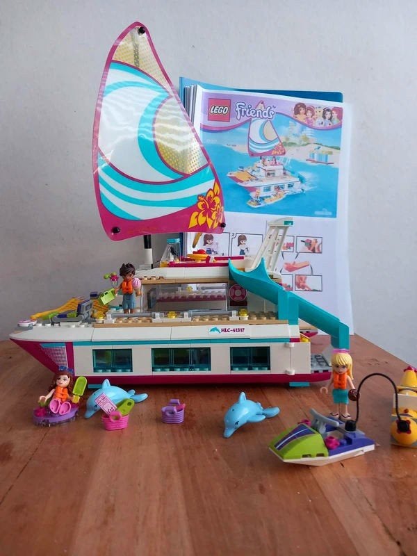 Lego Friends 41317 Sunshine Catamaran. Is compleet., Gebruikt, Lego, Friends, Ophalen of Verzenden