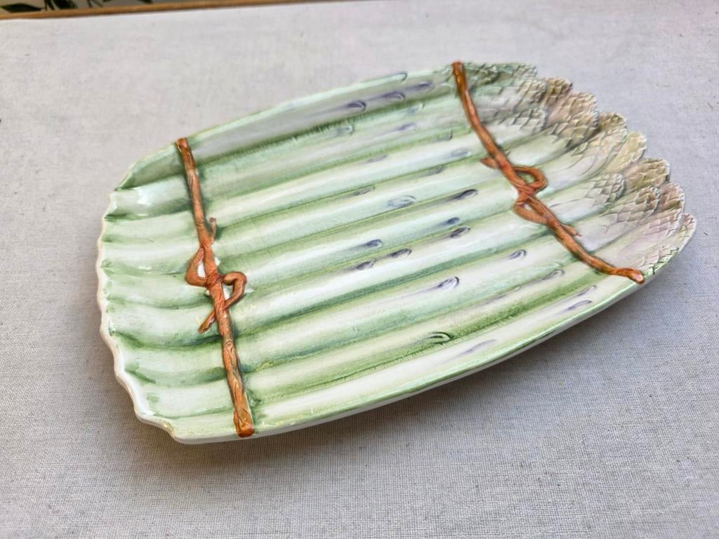 Vintage asperge schaal, Huis en Inrichting, Keuken | Servies, Ophalen of Verzenden, Glas, Overige stijlen, Schaal of Schalen