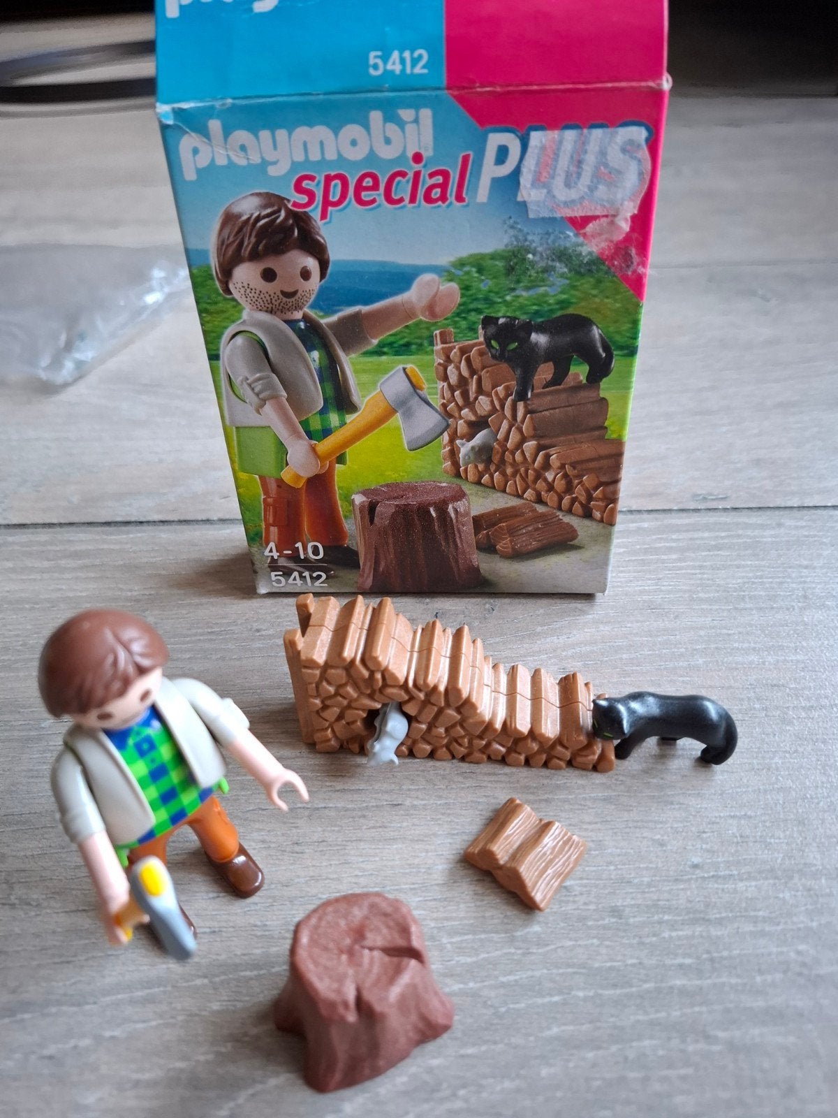 Playmobil Special Plus 5412 Houthakker met Panter, Ophalen of Verzenden, Gebruikt, Jongen of Meisje
