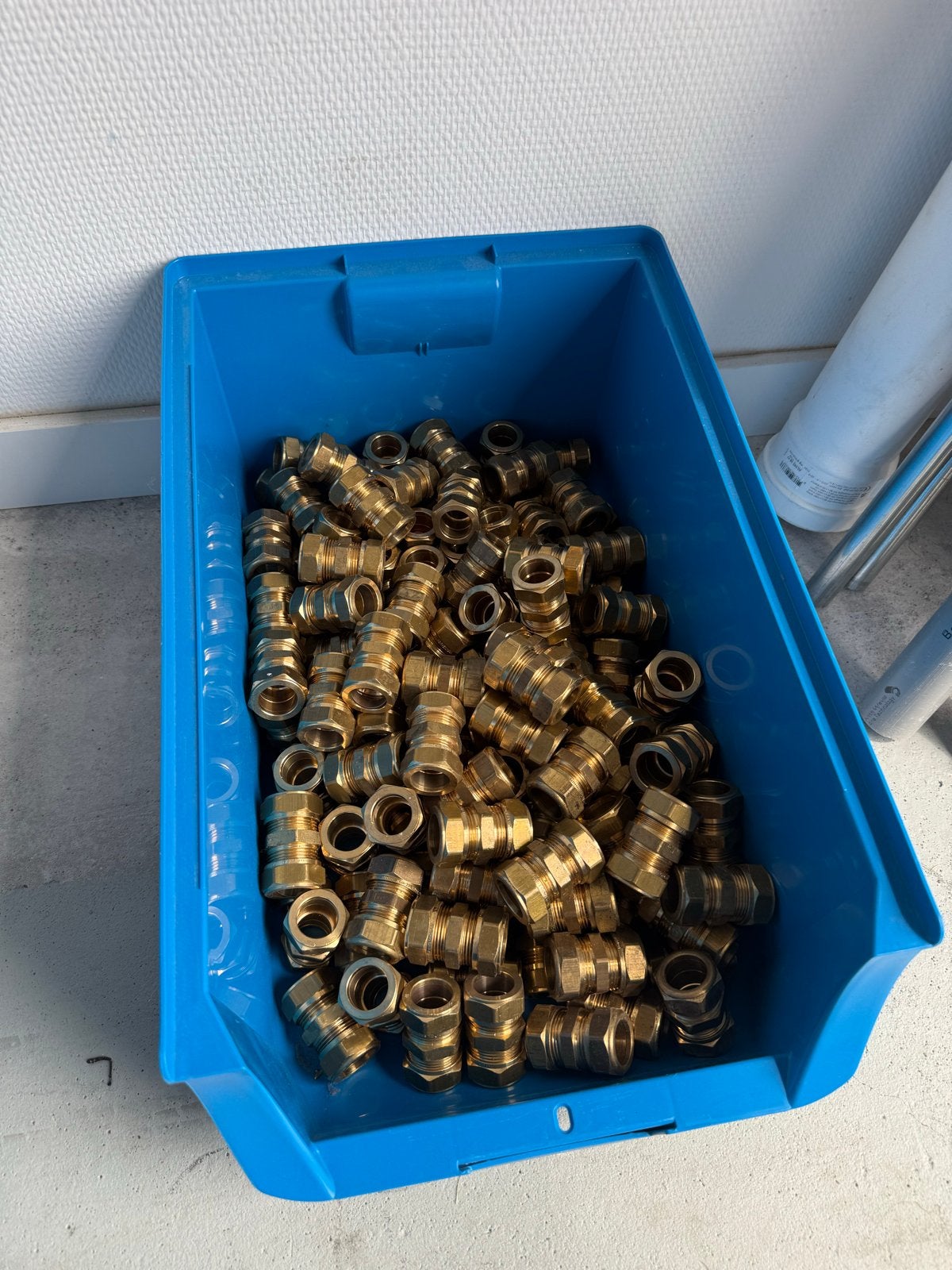 Diverse messing koppelingen en fittingen, Overige materialen, Bochten, Gebruikt, Minder dan 2 meter