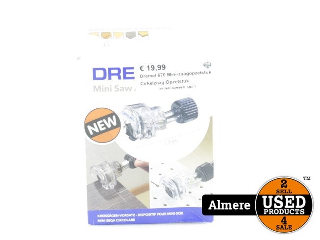 Dremel 670 Mini-zaagopzetstuk Cirkelzaag Opzetstuk, Dremel, Nieuw, https://www.dremel.com/nl/nl/ondersteuning/contact, 4902 North Lilly Road, Menomonee Falls, WI 53051, Verenigde Staten