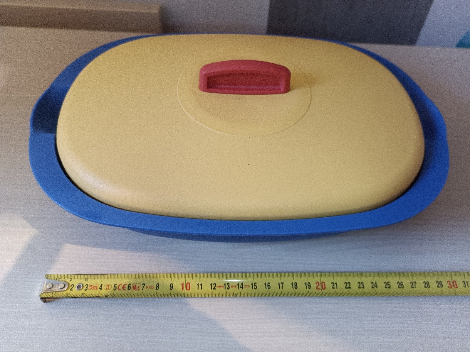 Nieuwe Tupperware stoompan met vergiet en lepel, Huis en Inrichting, Keuken | Tupperware, Blauw, Overige typen, Nieuw, Ophalen of Verzenden
