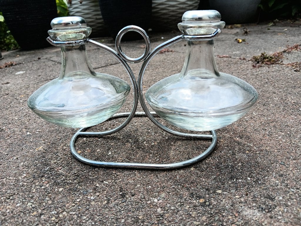 Zuidam, likeurflesjes met houder, Ophalen of Verzenden, Zo goed als nieuw, Glas