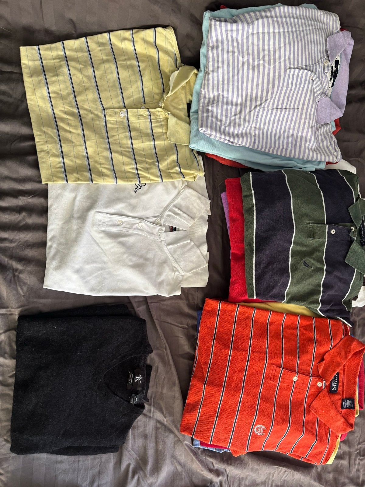 Partij 22 merkpolo's en truien (Nike, Tommy, CK, etc.), Ophalen of Verzenden, Gedragen, Overige maten, Meerkleurig