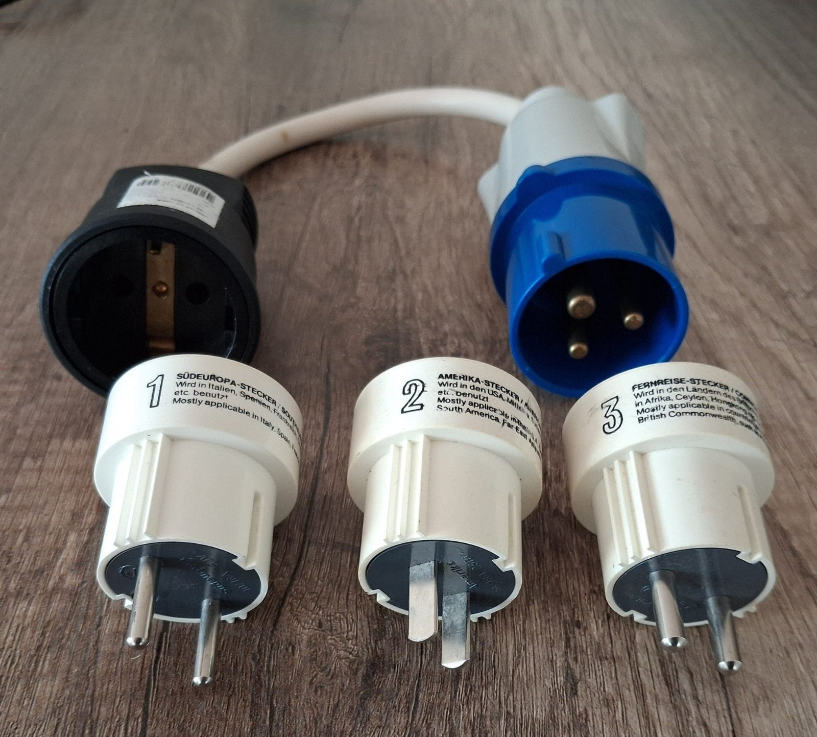 Verloop stekker camping schuko / cee, Ophalen, Gebruikt
