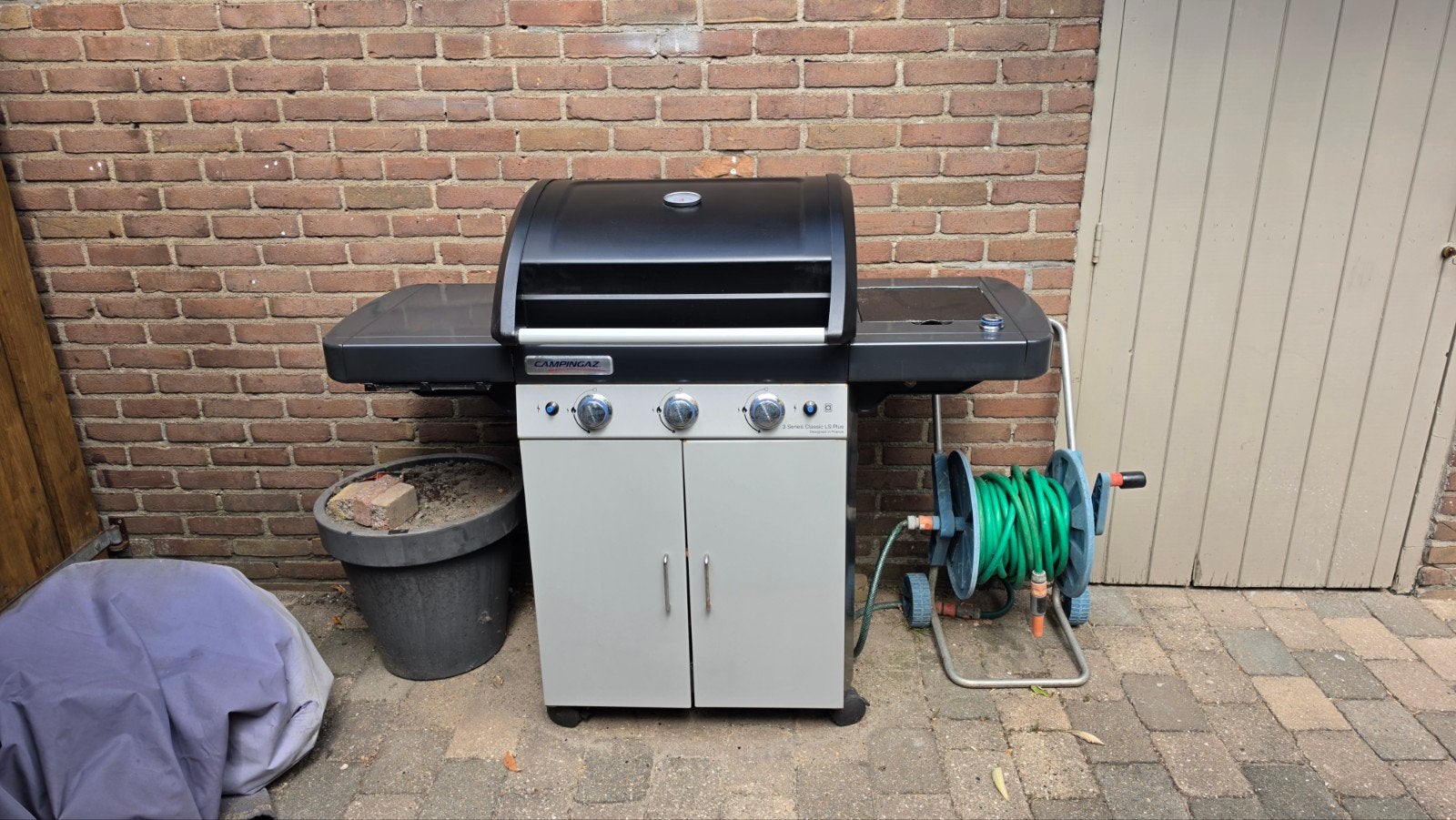Campingaz gasbarbecue met 3 branders en zijbrander, Ophalen, Gebruikt, Campingaz