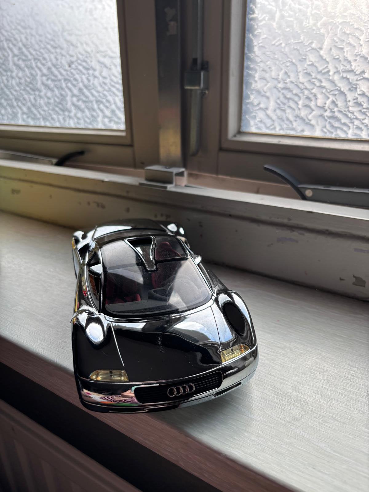 Audi modelauto chrome Revell AG 1996, Ophalen of Verzenden, Gebruikt, Auto, Revell