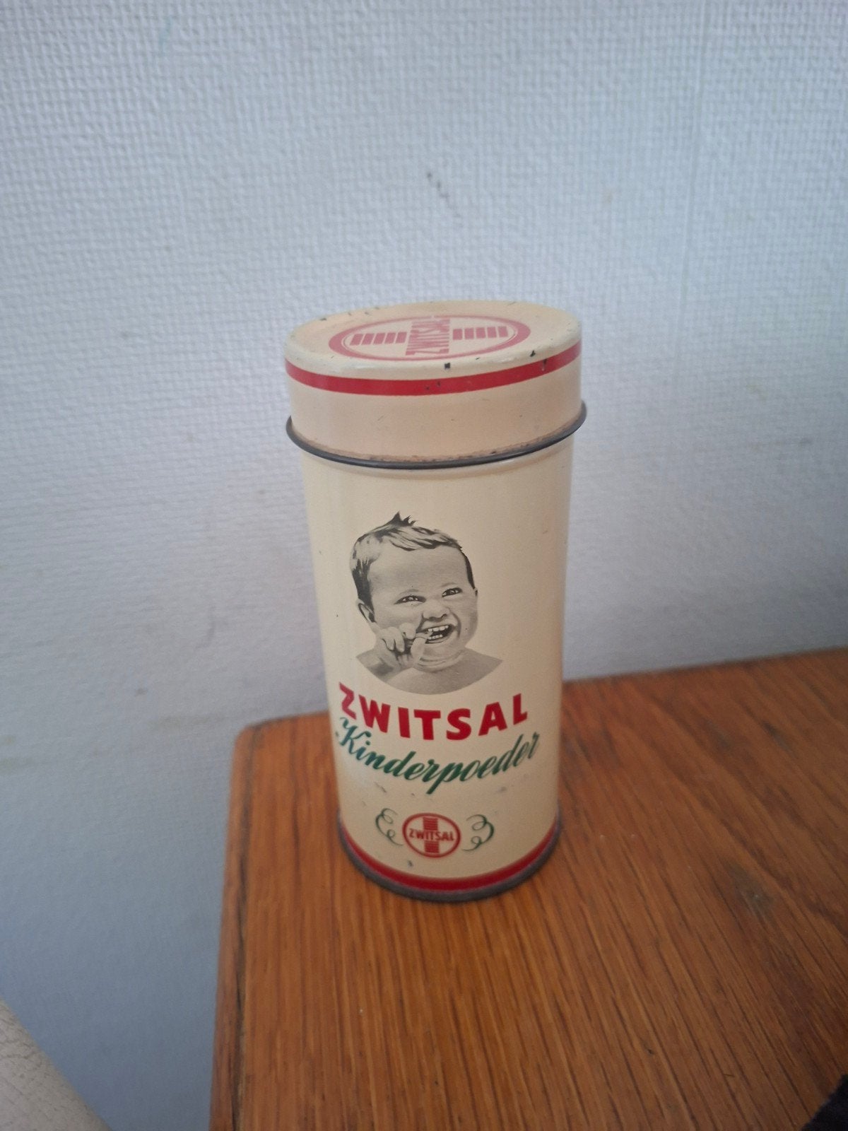 zwitsal blikje kinderpoeder, Ophalen of Verzenden, Gebruikt, Overige, Overige merken