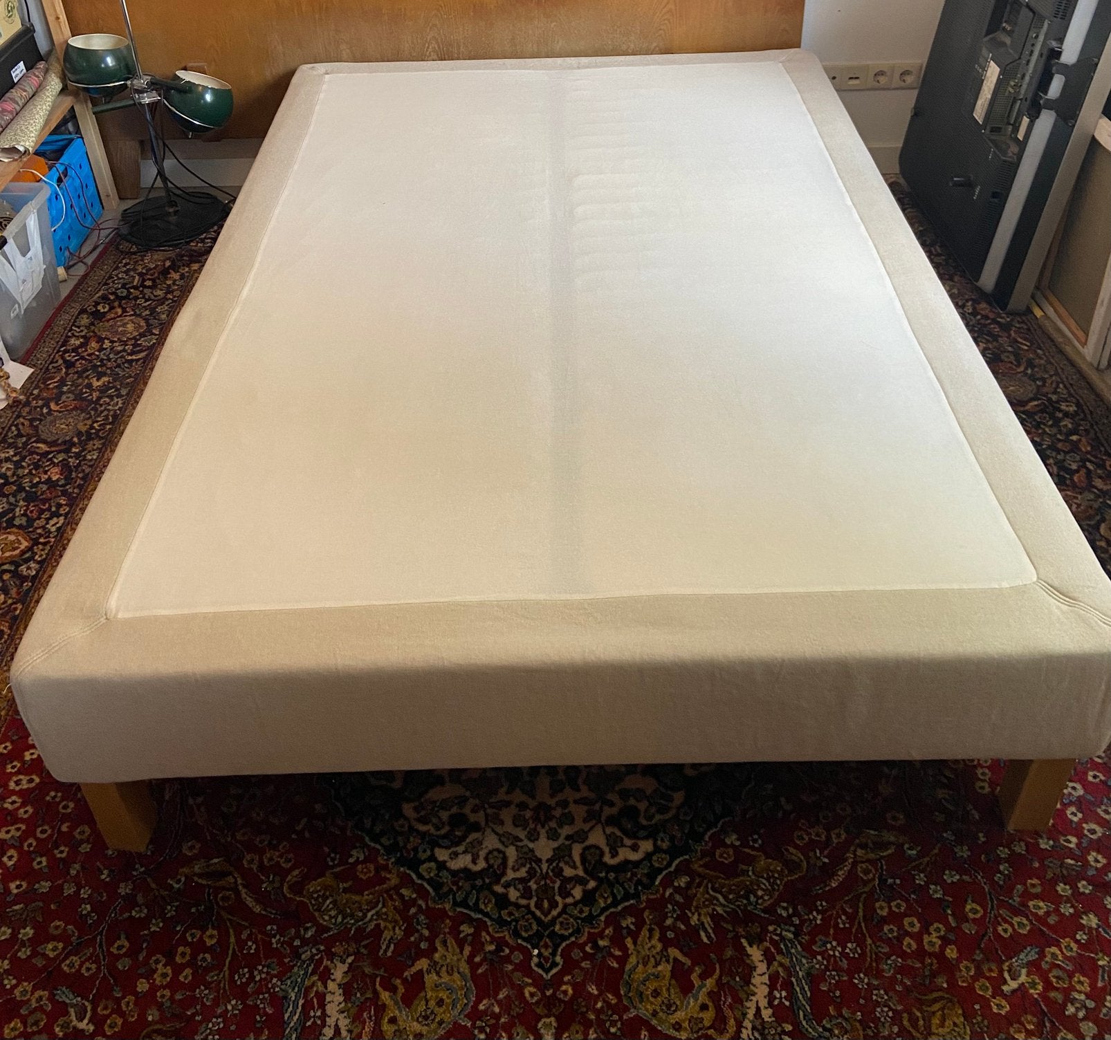 Hele nette ikea espevar boxspring, Ophalen, Beige, Tweepersoons, 140 cm
