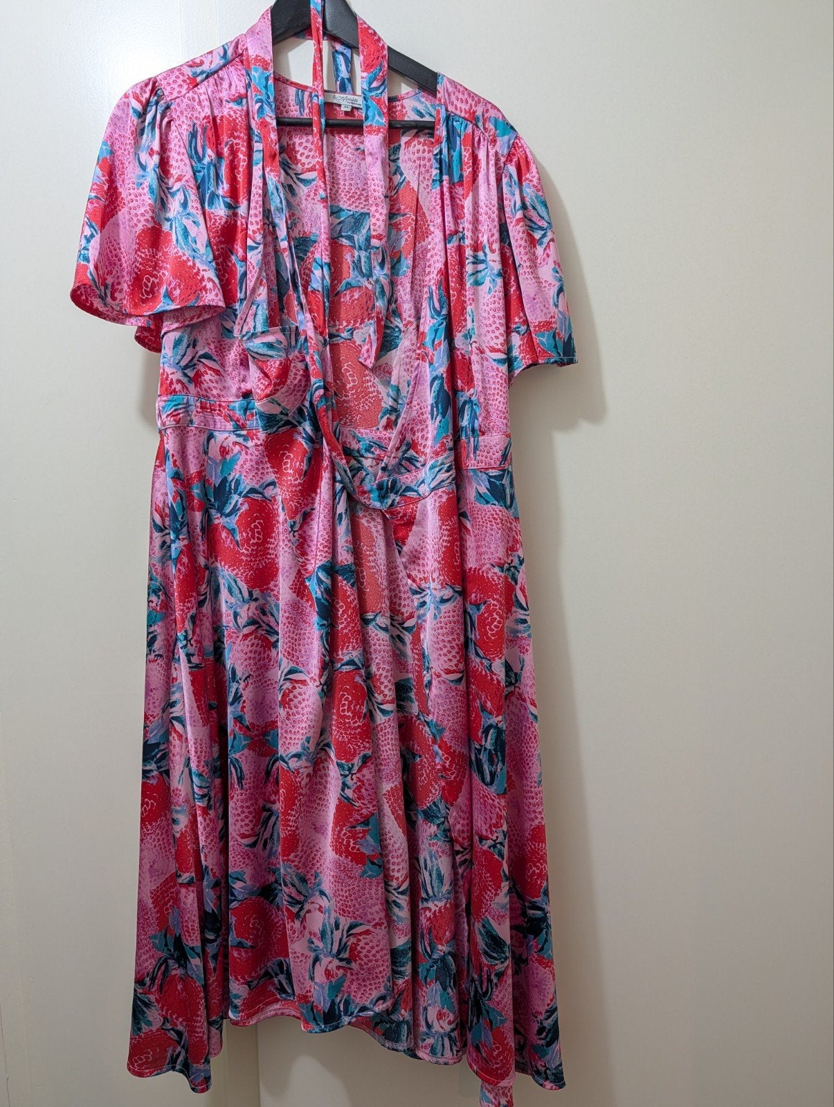 Miljuschka by Wehkamp aardbeienjurk, Kleding | Dames, Jurken, Maat 38/40 (M), Ophalen of Verzenden, Zo goed als nieuw, Onder de knie
